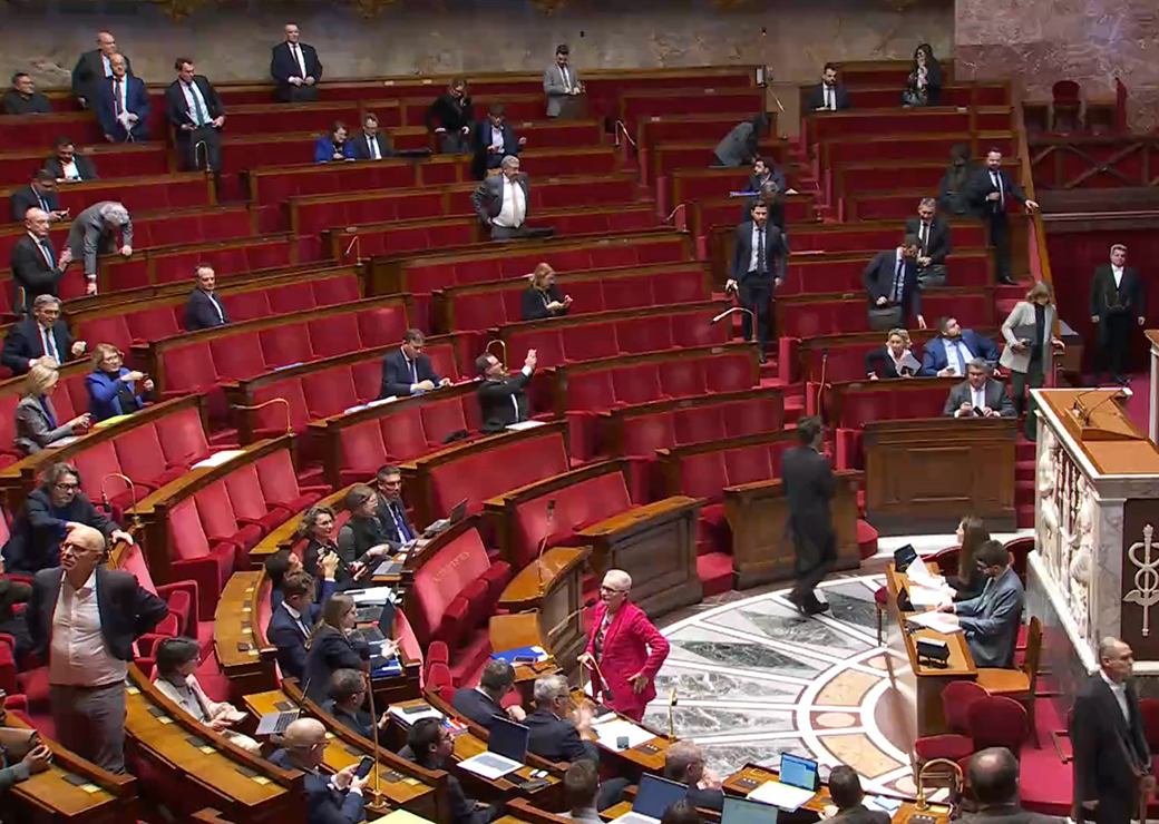 l'hemicycle à l'issue du vote