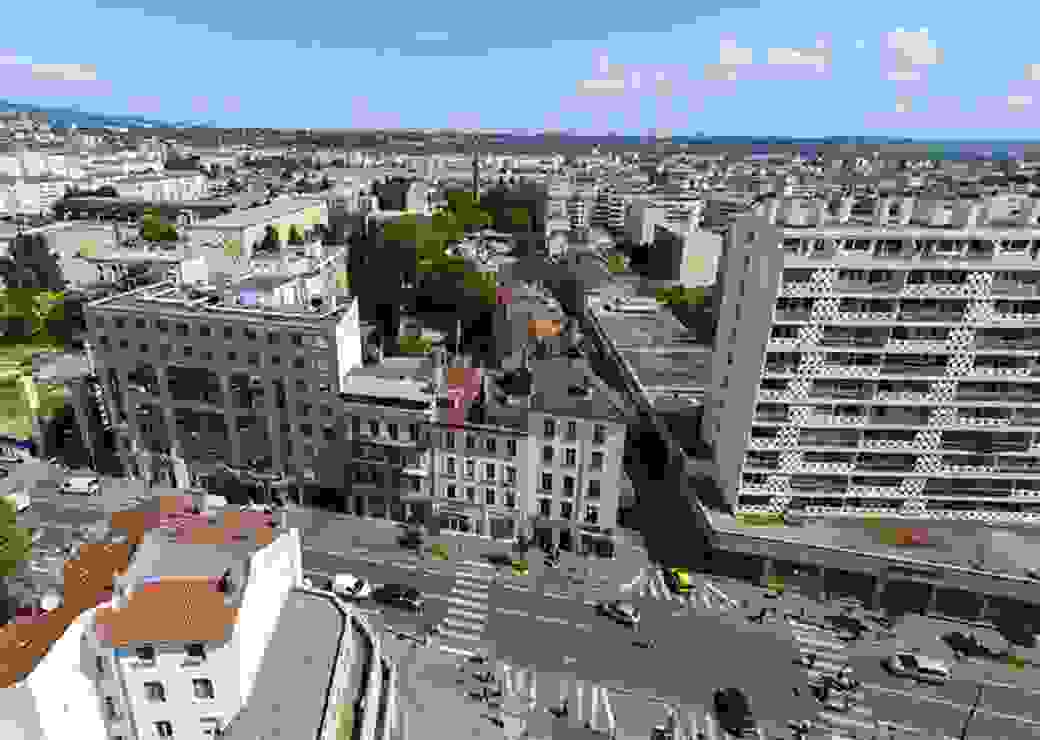 Vue aérienne quartiers ELAN