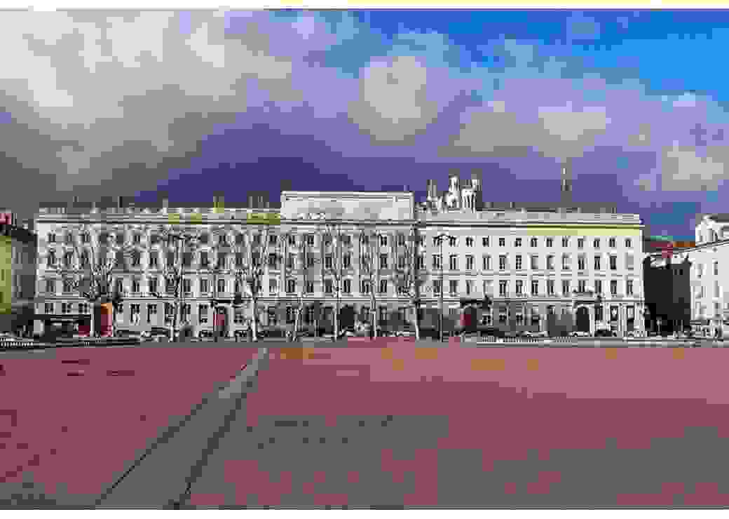 La place Bellecour à Lyon