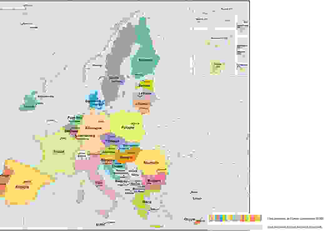 Carte de l' Europe 2020