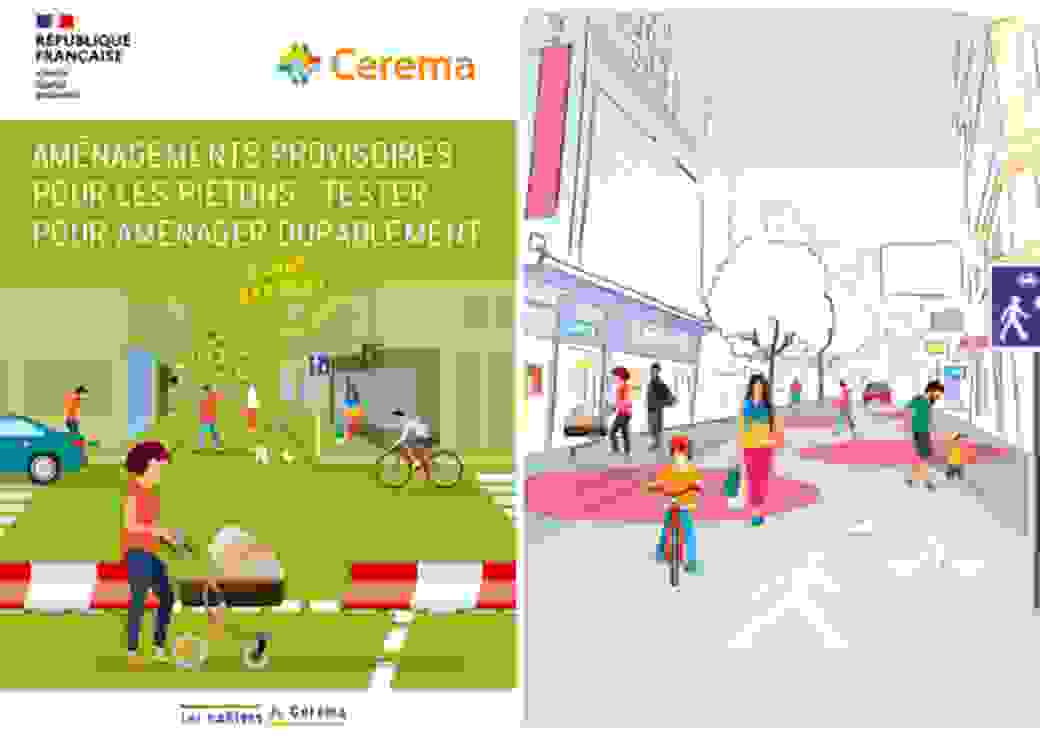 Aménagements provisoires piétons