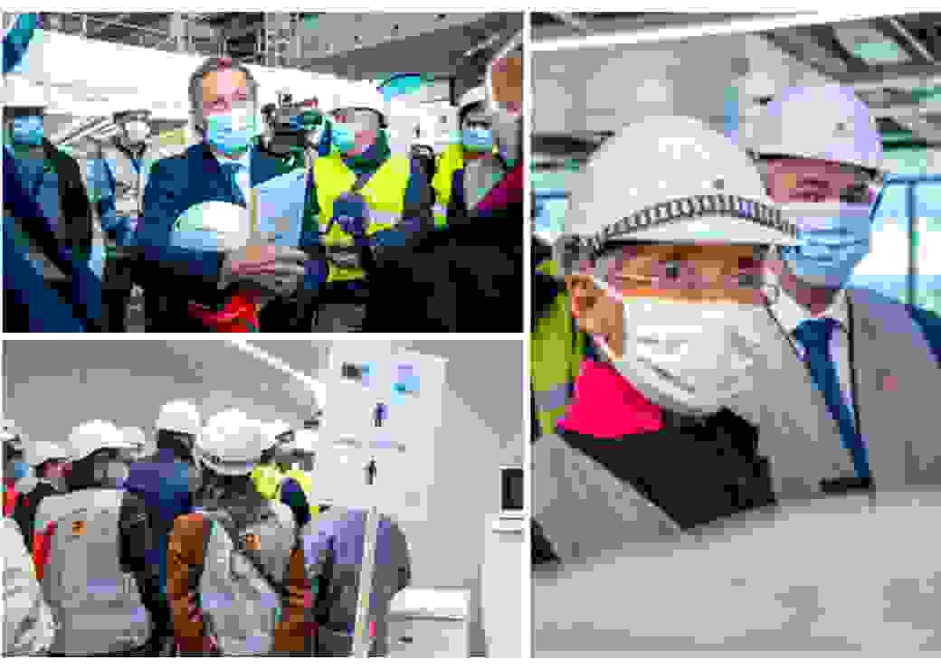 visite de chantier à Saint-Denis