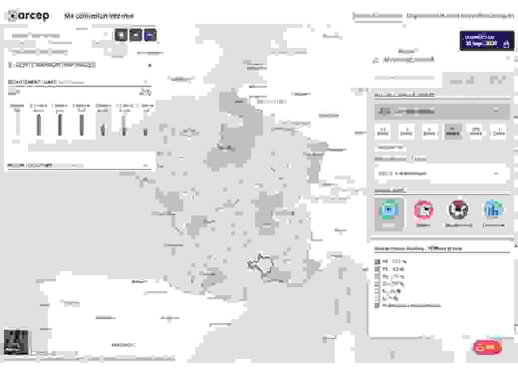 Arcep connexion internet