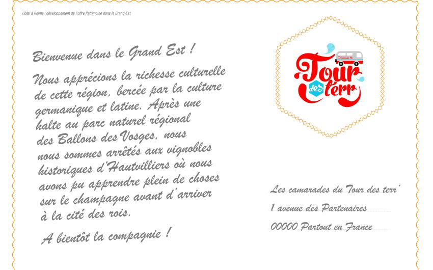 Carte postale verso Grand Est