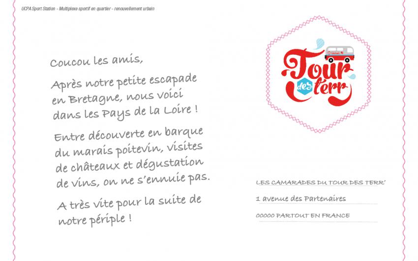 Carte postale Pays de la Loire Tour des Terr' Recto