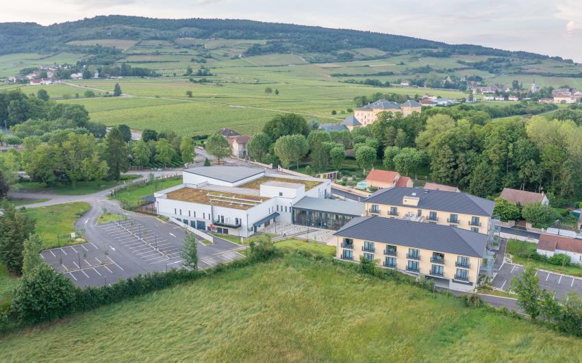 Thermes Santenay vu aérienne