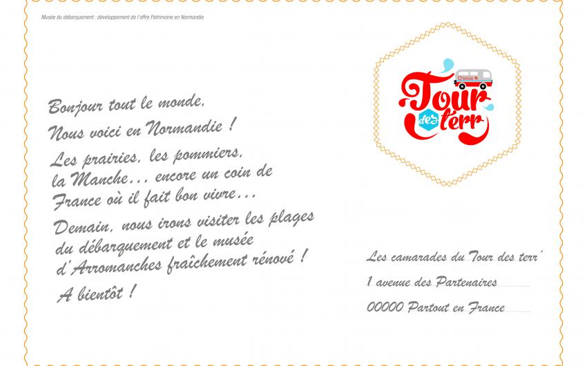 Carte postale Normandie verso