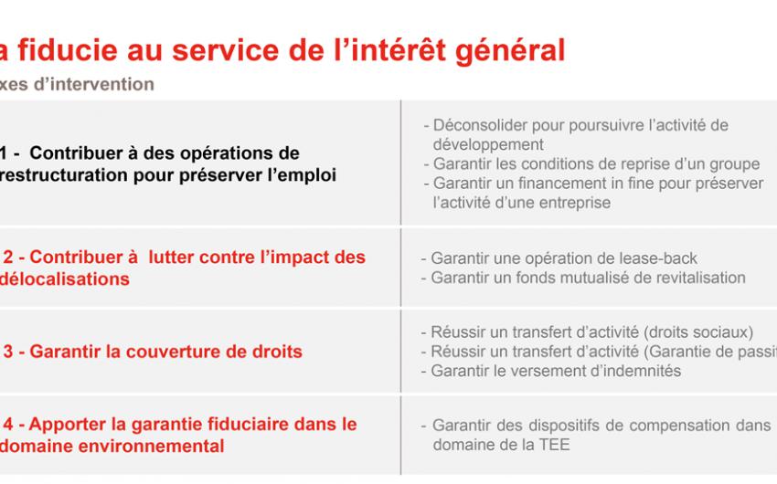 schéma - la fiducie au service de l'intérêt général