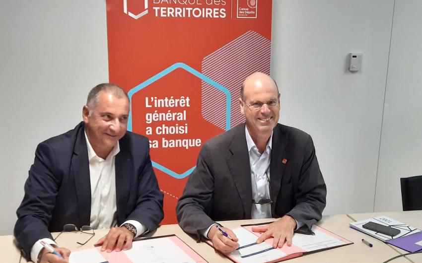 Laurent Laïk, Pdt groupe La Varappe et Eric Lombard, Directeur général du groupe Caisse des Dépôts