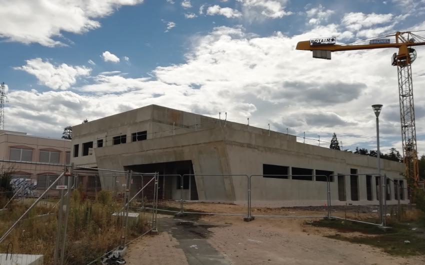 collège Anne Frank pendant les travaux