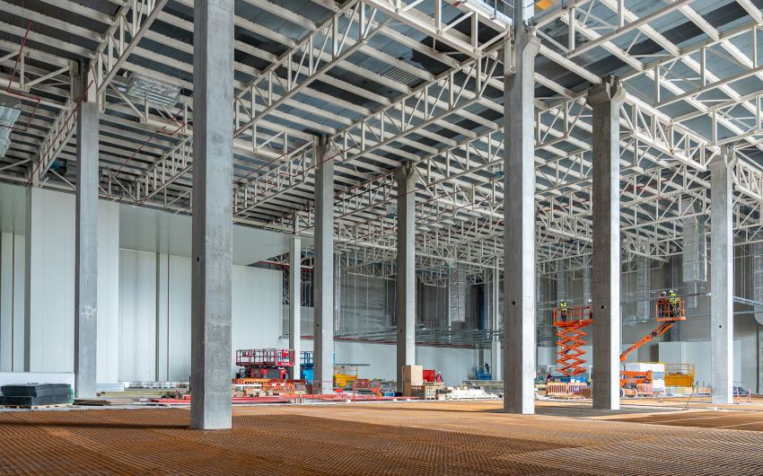 Photo du chantier de Verkor à Dunkerque