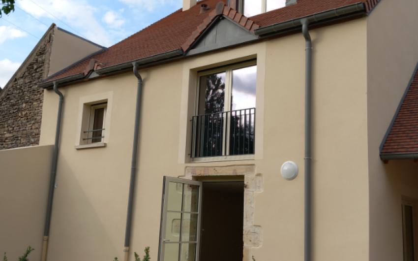 Cour arrière logements réhabilités Archelange