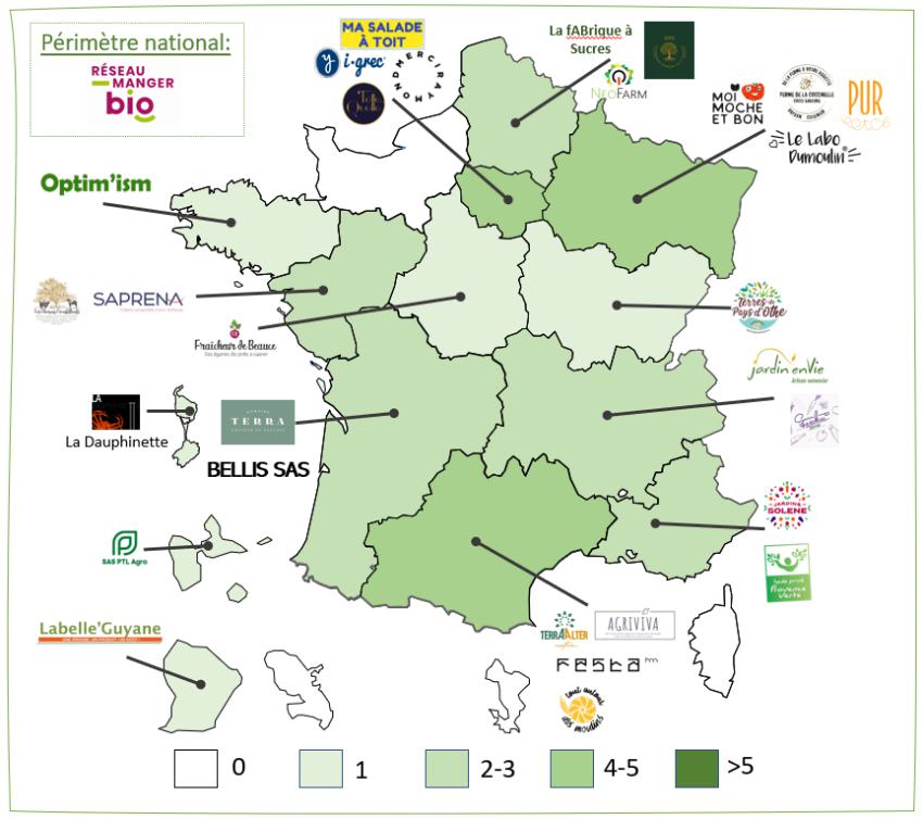 Projets sélectionnés depuis le lancement de l’AMI « Accélérer la Transition Alimentaire »