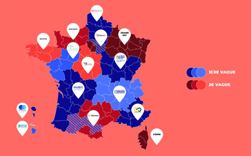 Carte des Hubs Territoriaux