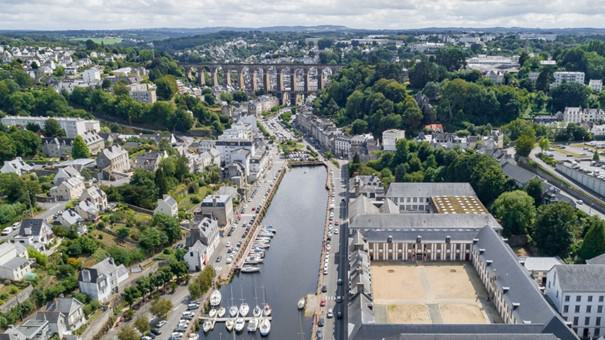 Morlaix - Visuel de la rivière sur le site de l’agglomération