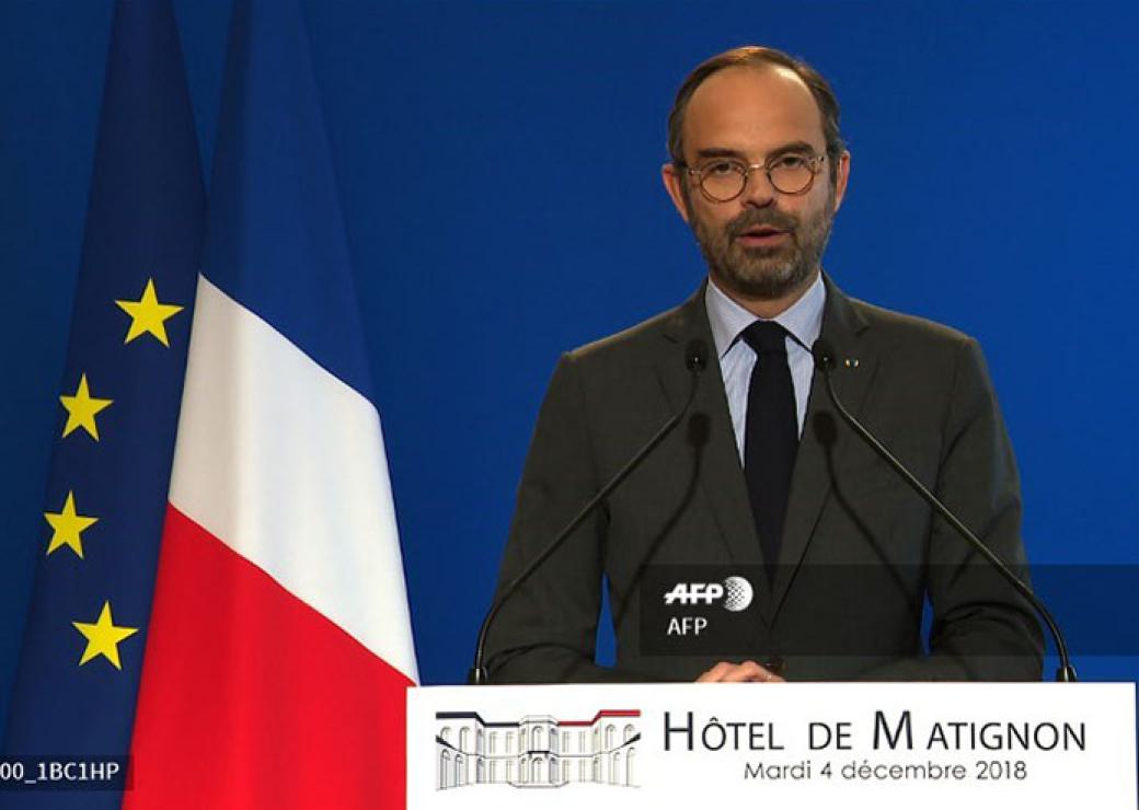 Le Premier ministre Edouard Phlippe annonce des concessions aux gilets jaunes