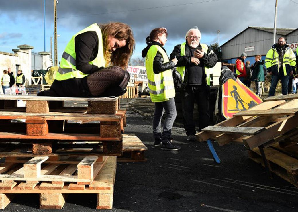 gilets jaunes au Mans