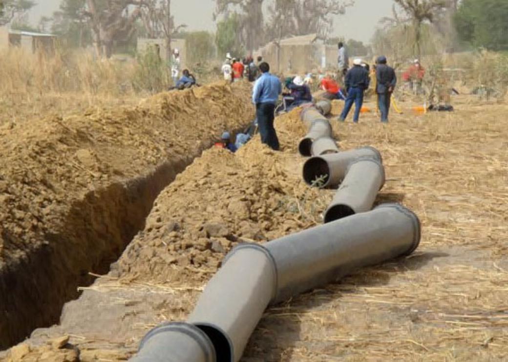 Réseau d'assainissement au Sénégal