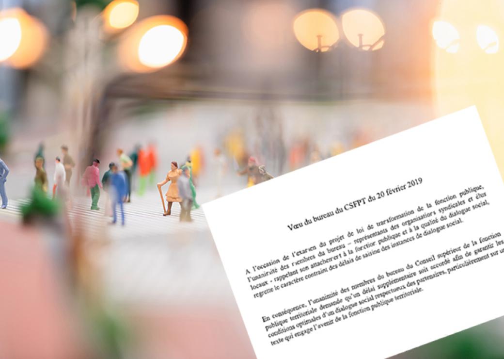 Projet de loi transformation de la fonction publique CSFPT voeu