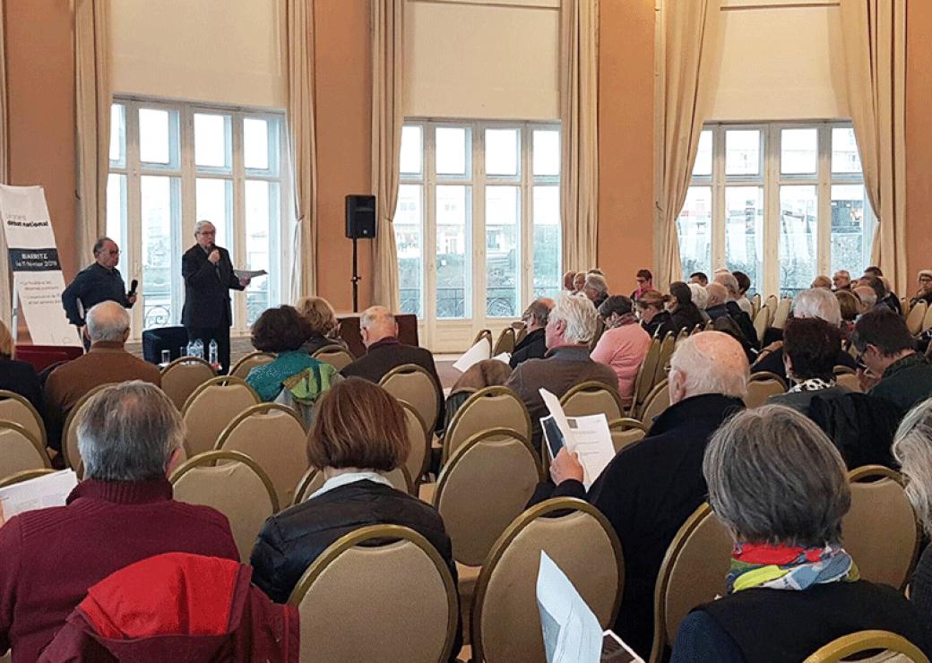 Echanges organisés le 11 février par la mairie de Biarritz dans le cadre du Grand Débat