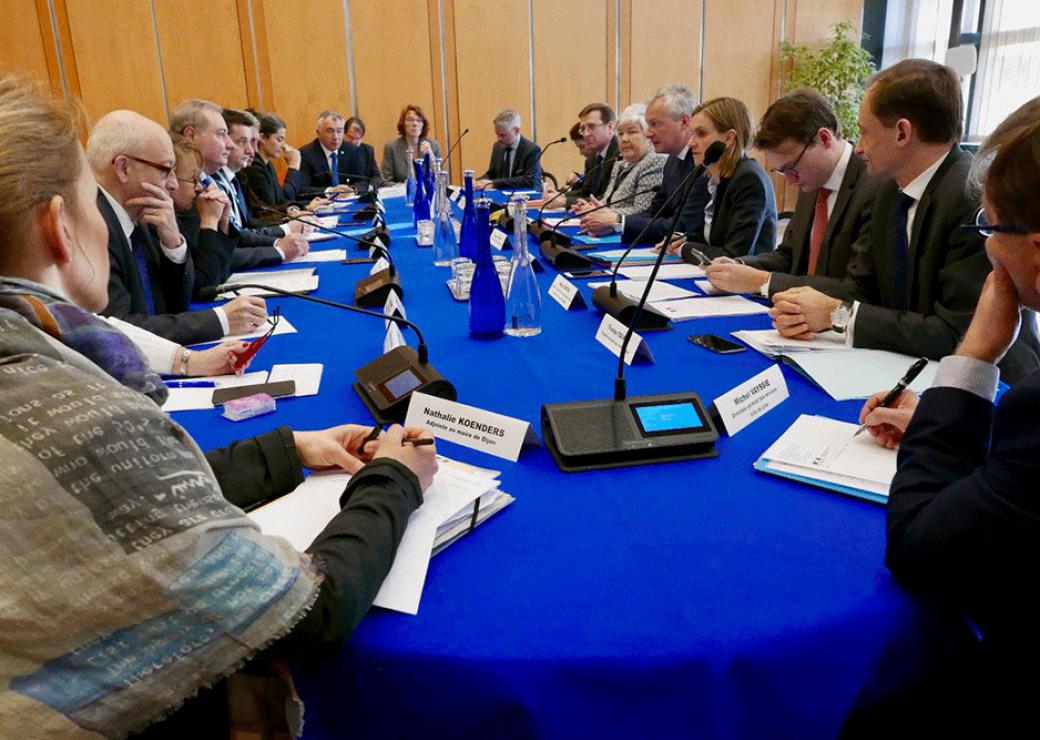 La réunion ce 7 mars à Bercy avec les ministres et les représentants des élus locaux