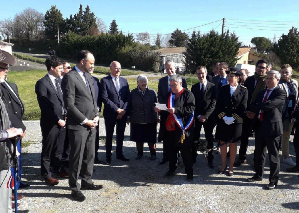 Couverture numérique du territoire Edouard Philippe Julien de Normandie et Jacqueline Gourault dans le Gers