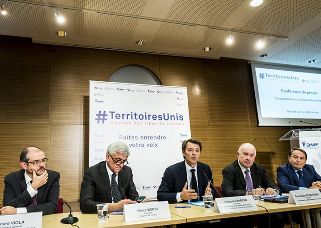 Conference de presse de la presentation de la contribution de Territoires Unis