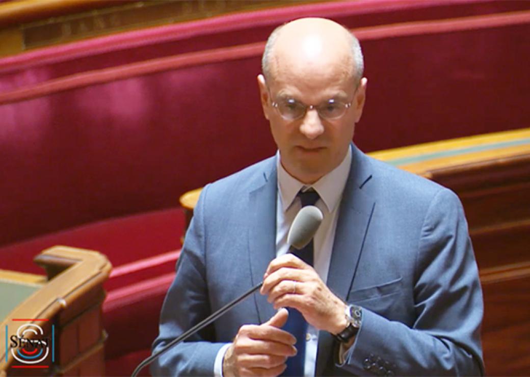 Jean-Michel Blanquer au Sénat el 17 mai