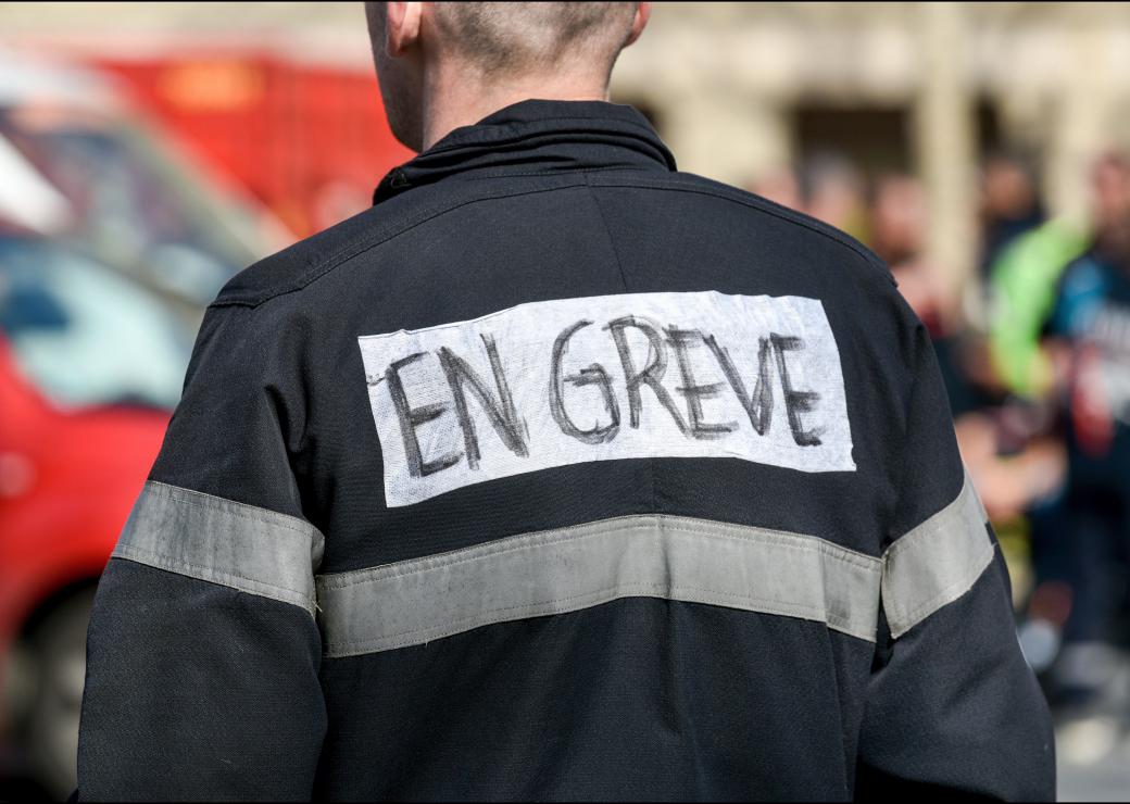 Pompiers en grève