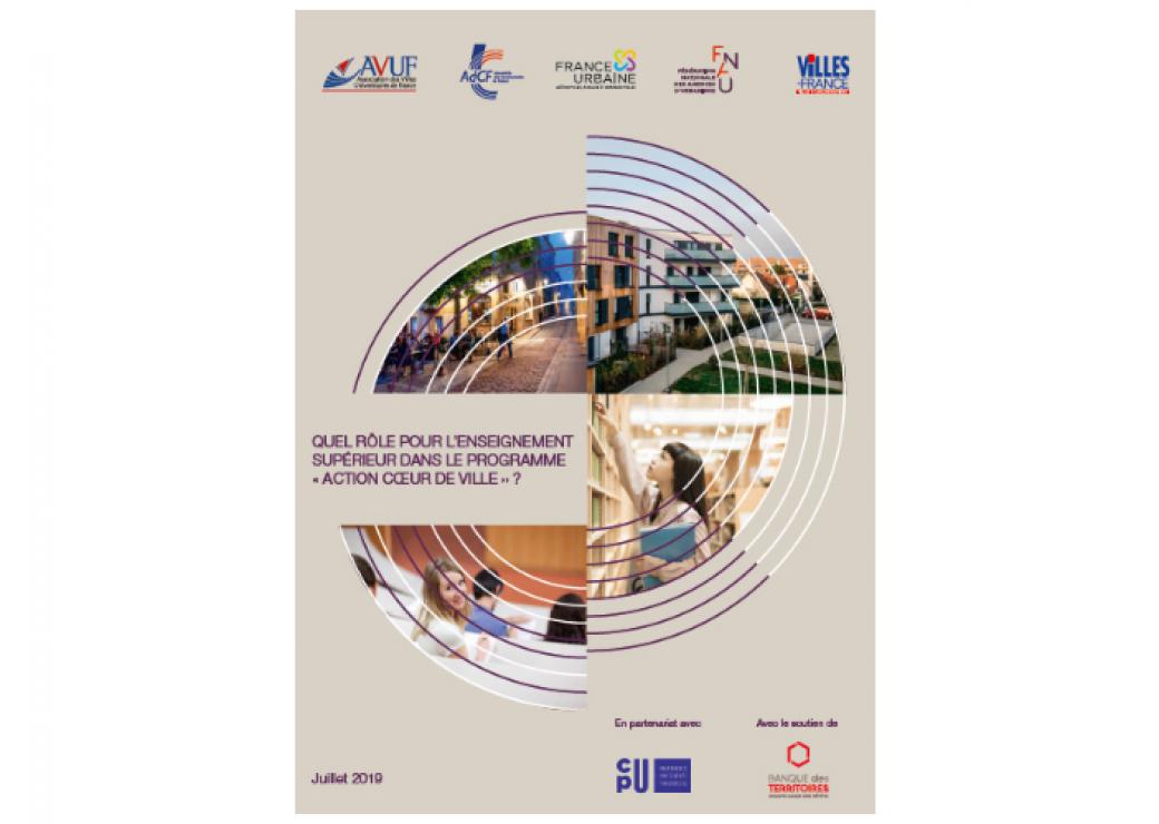 rapport adcf Le rôle de l'enseignement supérieur dans le programme Action coeur de ville