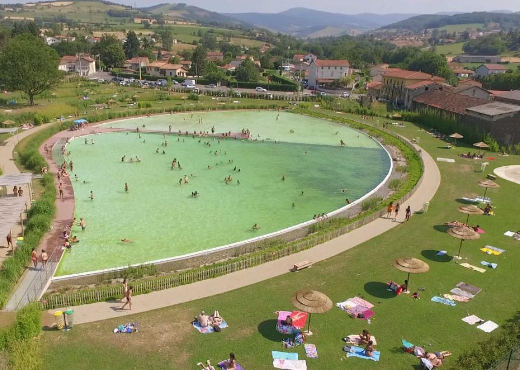 Baignade naturelle à l’eau de rivière 