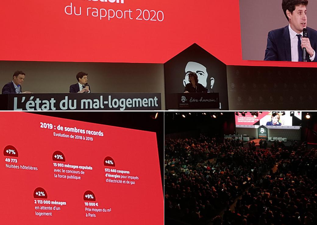 Présentation du rapport 2020 de la fondation Abbé Pierre 