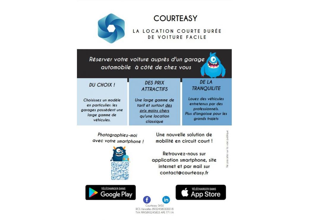 Flyer de l'offre de mobilité Courteasy