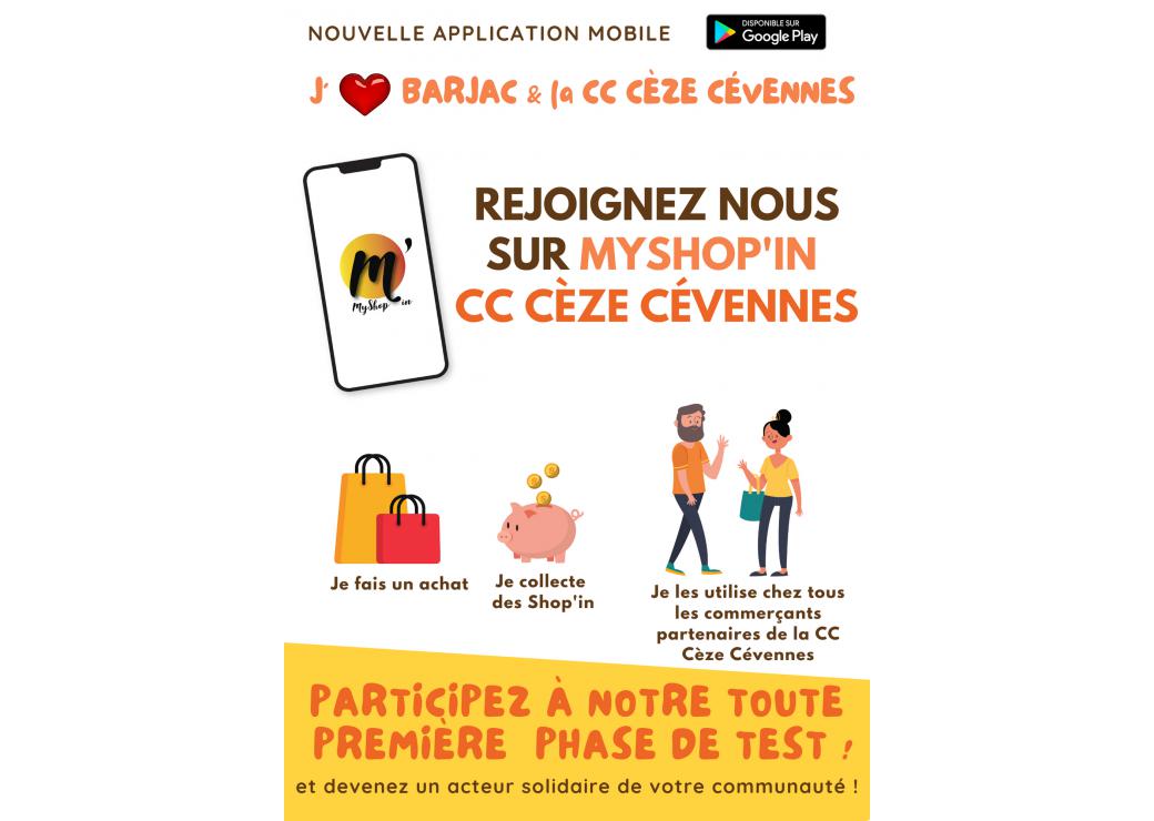 Appli MyShop'in Cèze Cévennes