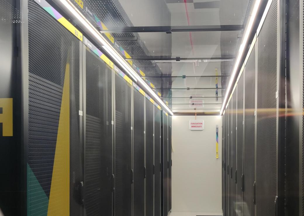 intérieur d'un datacenter au Mans
