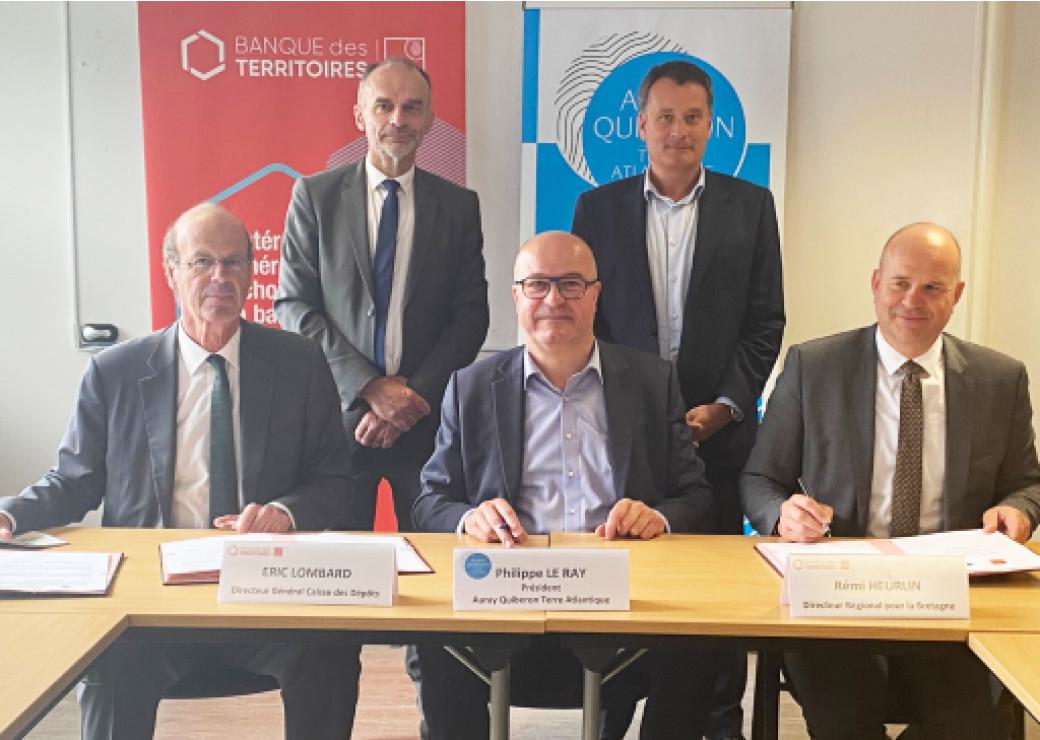 Signature Banque des Territoires Auray Quiberon Terre Atlantique