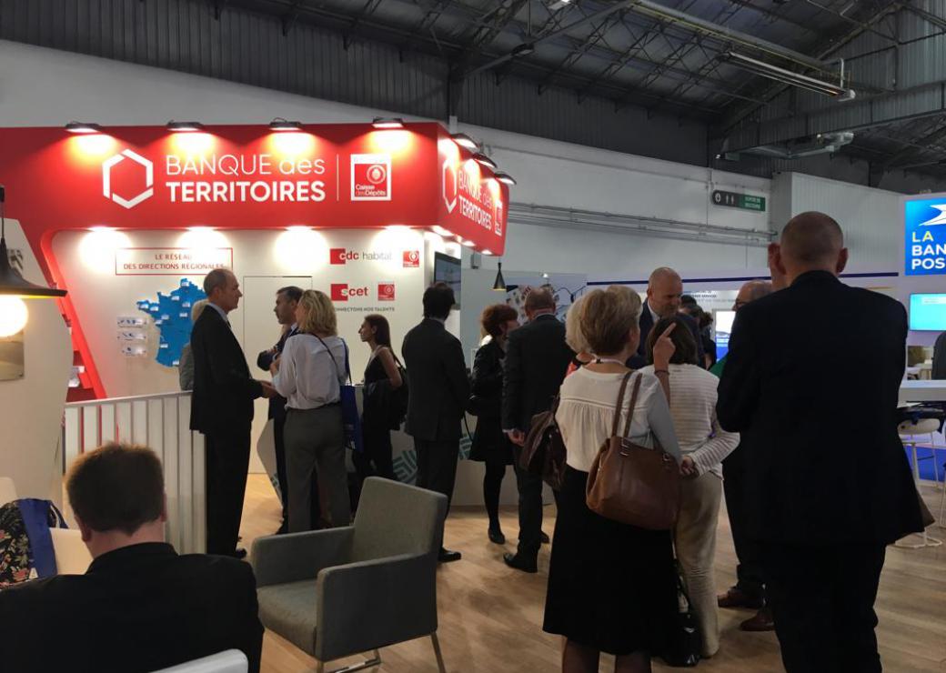 Stand de la Banque des Territoires au Congrès USH