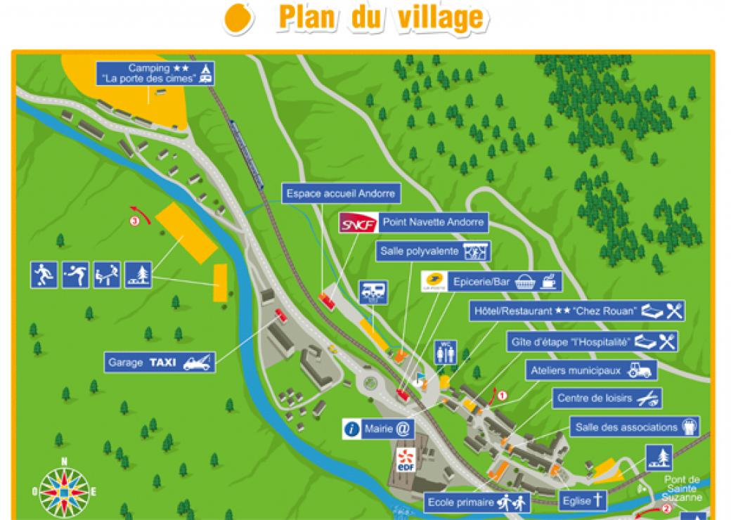 Plan de la commune