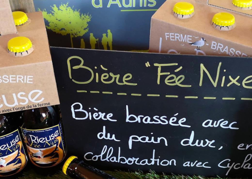 Bière Fée Nix fabriquée avec du pain dur en économie circulaire