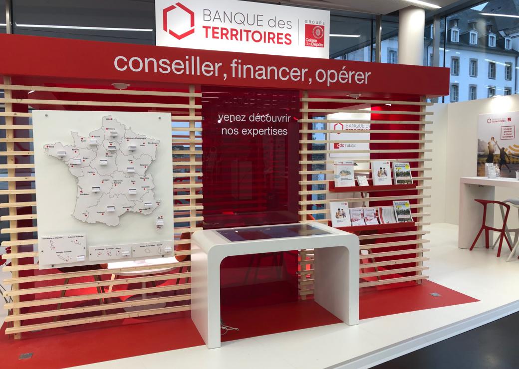 Stand de la Banque des Territoires lors du salon des EPL