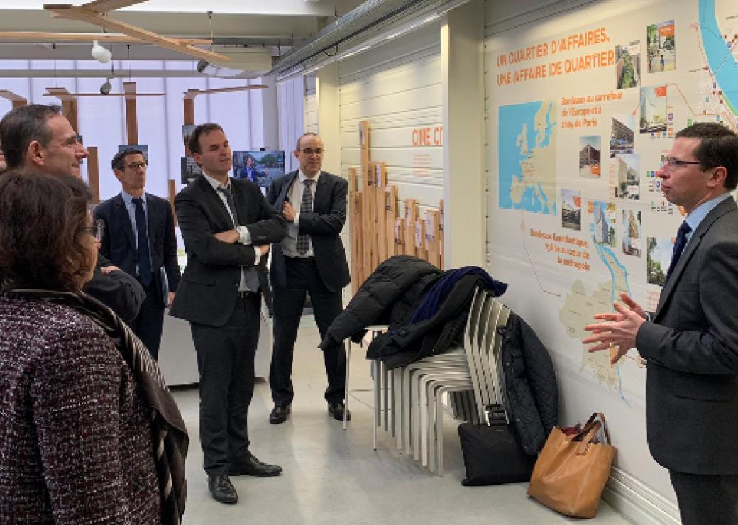 Olivier Sichel en visite à Bordeaux 