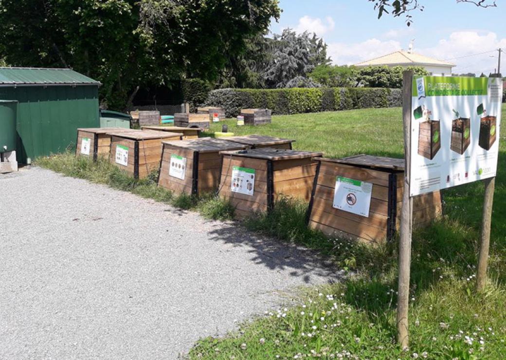 Plateforme de compostage de la cantine centrale de Miramont-de-Guyenne 