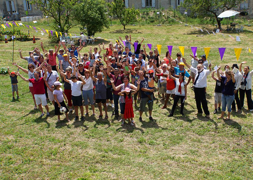 Le groupe participatif qui a conçu le jardin