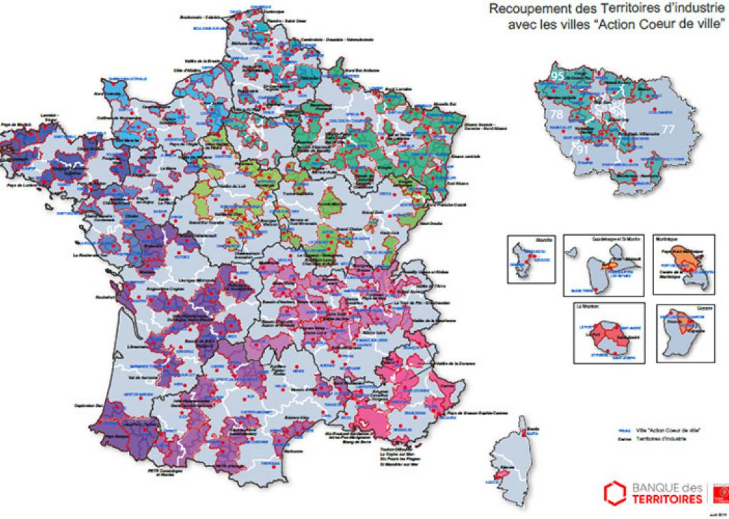 Recoupement des Territoires d’industrie