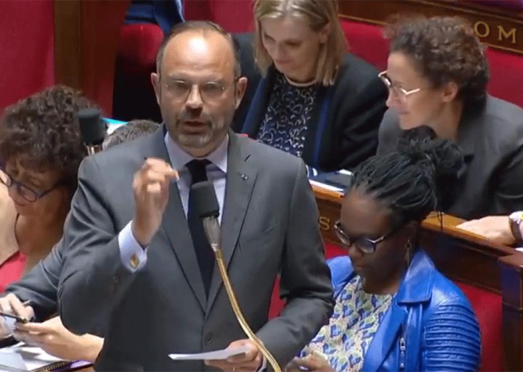 E. Philippe le 24 septembre lors de la séance des questions à l'Assemblée