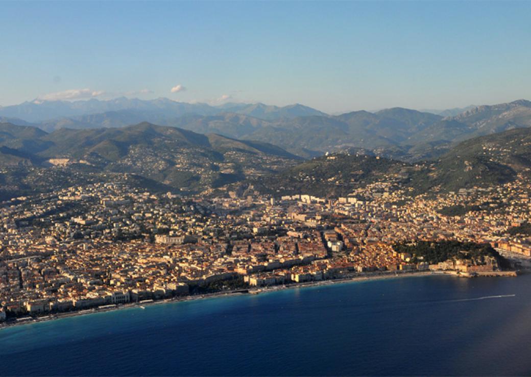 vue arérienne nice