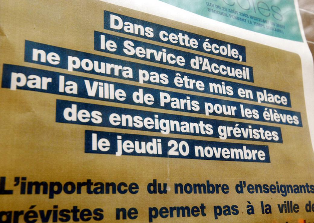 grève école