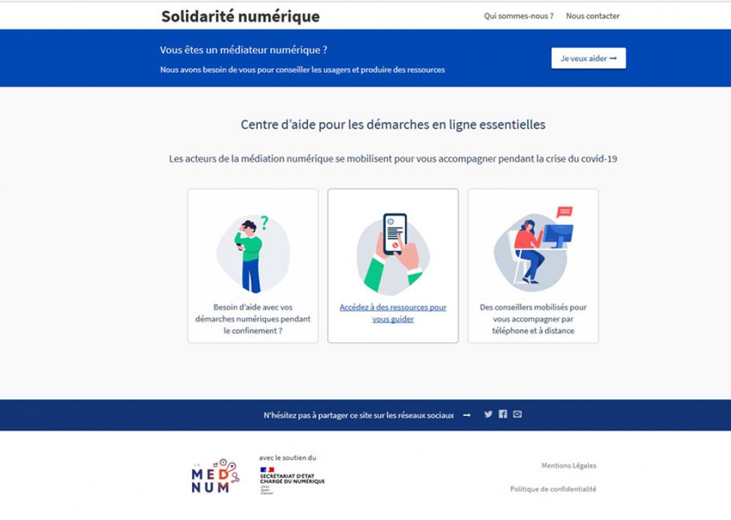 Campagne de soutien aux exclus du numérique - COVID19