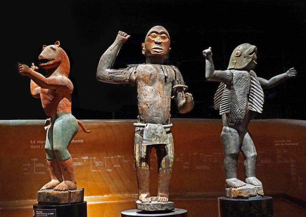 Statues du palais royal d'Abomey (musée du quai Branly - Jacques Chirac, Paris)