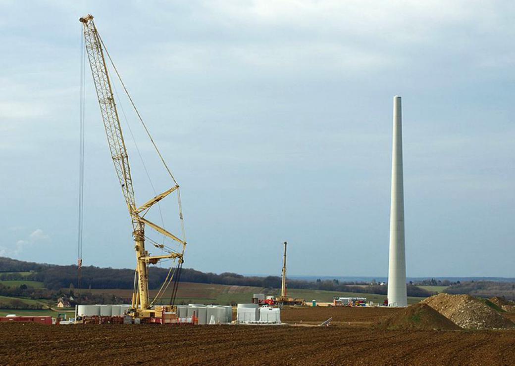 Chantier d'éoliennes